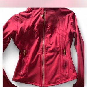 Women's Red Zip-Up Jacket